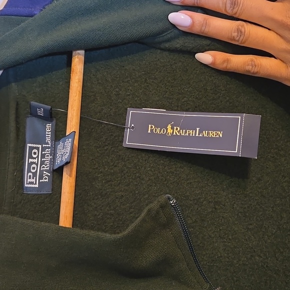 Polo By Ralph Lauren Men's Full Zip Track Performance Jacket Cotton Sweater - Picture 15 of 16